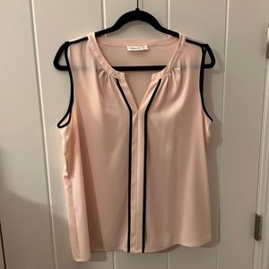 Calvin Klein women’s pink sleeveless blouse (size L)